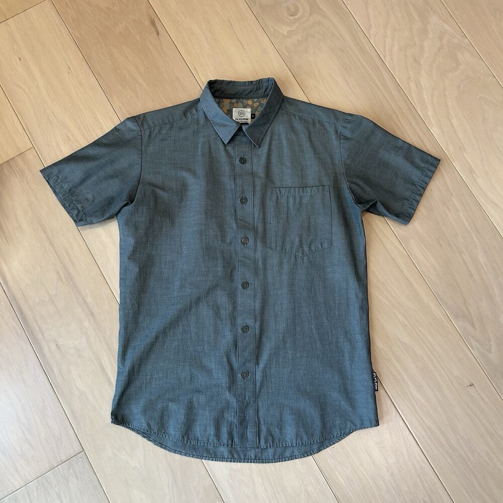 Flylow Button Up Shirt Short Sleeve Men’s Small